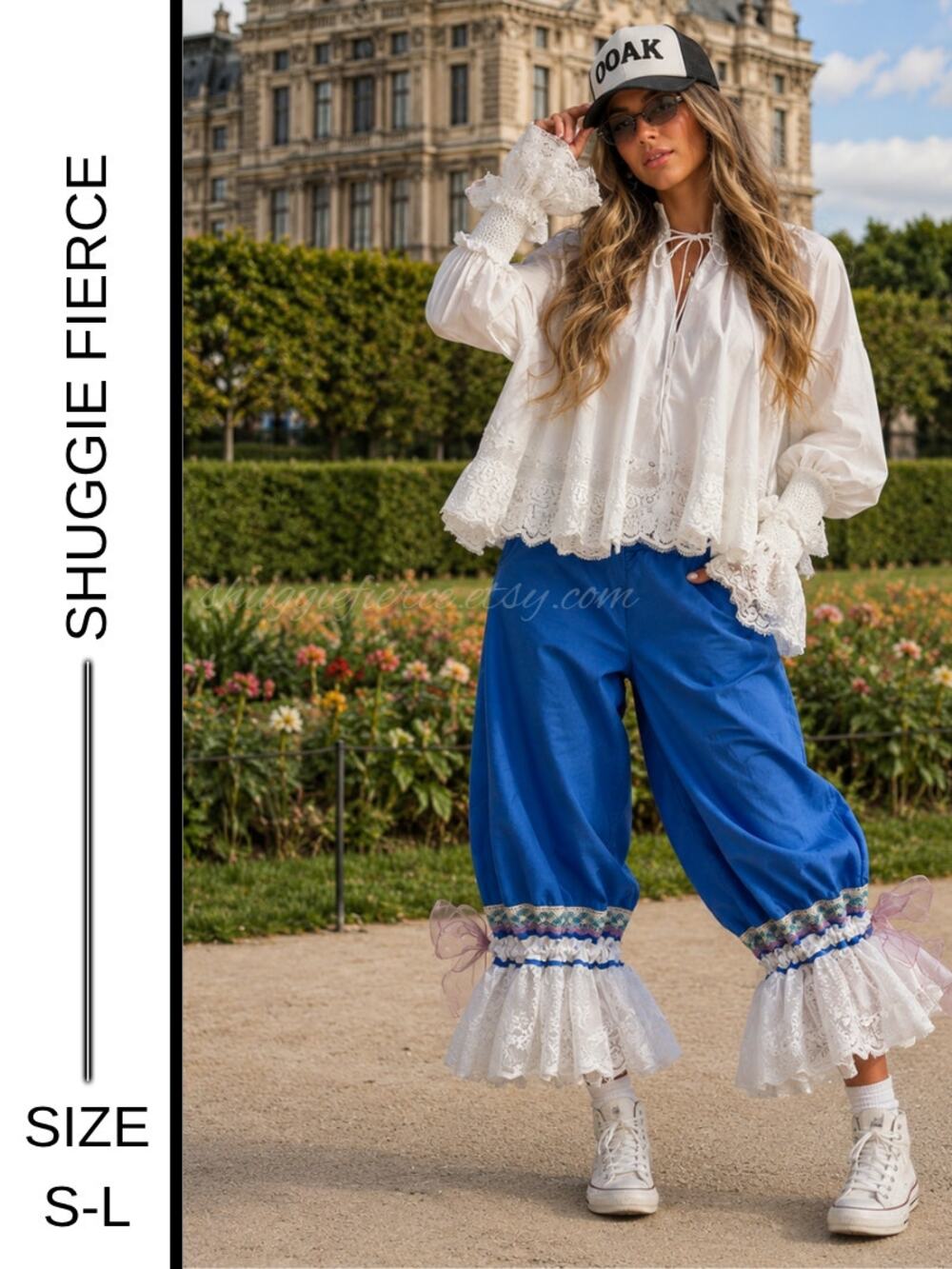 ✨ Shuggie Fierce Designs Handmade Ruffle Bloomer Pants | S–L | One of a Kind ✨